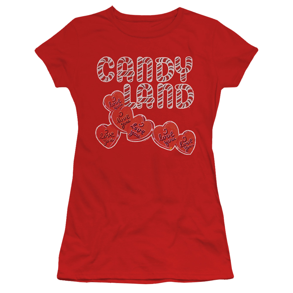 Candy Land I Love You - Juniors T-Shirt Juniors T-Shirt Candy Land   
