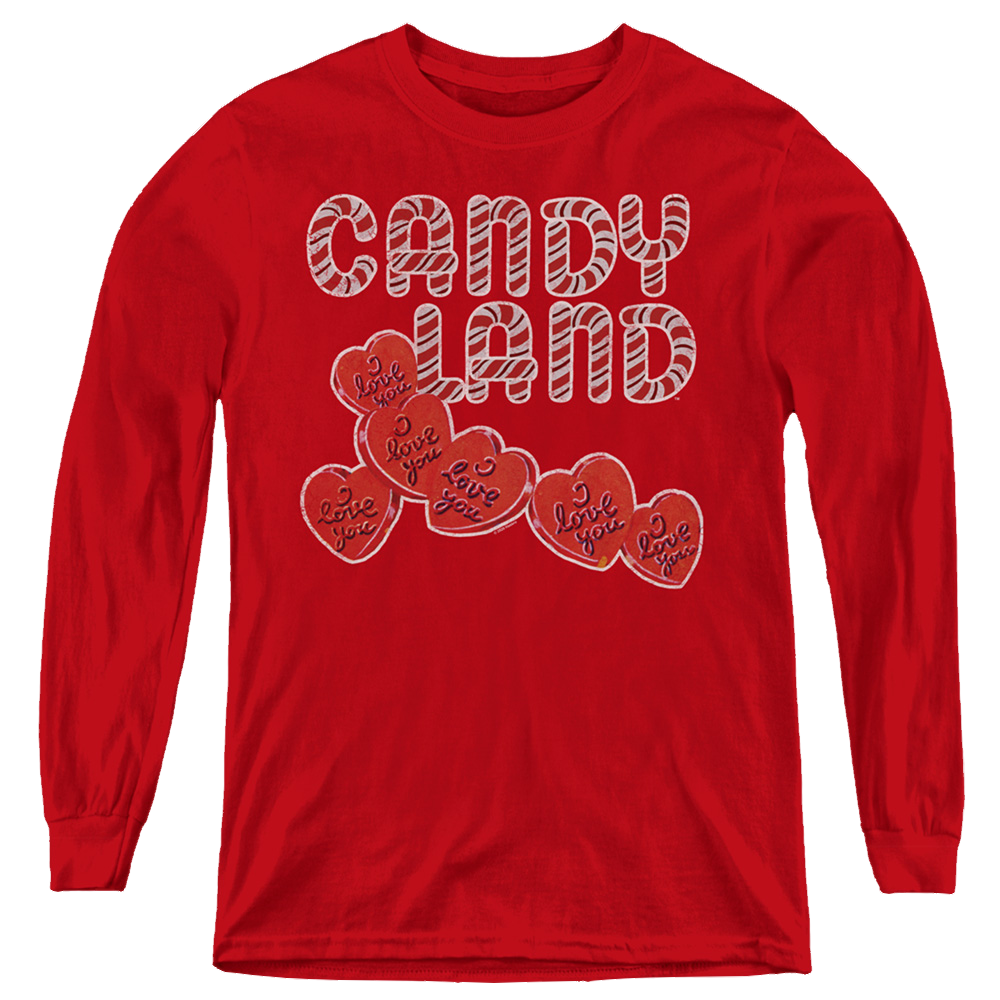 Candy Land I Love You - Youth Long Sleeve T-Shirt Youth Long Sleeve T-Shirt Candy Land   