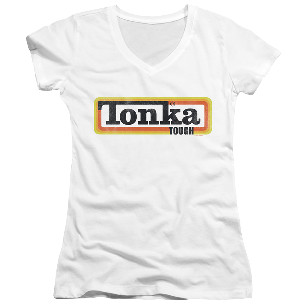 Hasbro Tonka Boxed Sign - Juniors V-Neck T-Shirt Juniors V-Neck T-Shirt Tonka   