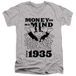 Monopoly Money On My Mind Since 1935 - Men's V-Neck T-Shirt Men's V-Neck T-Shirt Monopoly   