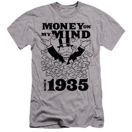Monopoly Money On My Mind Since 1935 - Men's Premium Slim Fit T-Shirt Men's Premium Slim Fit T-Shirt Monopoly   