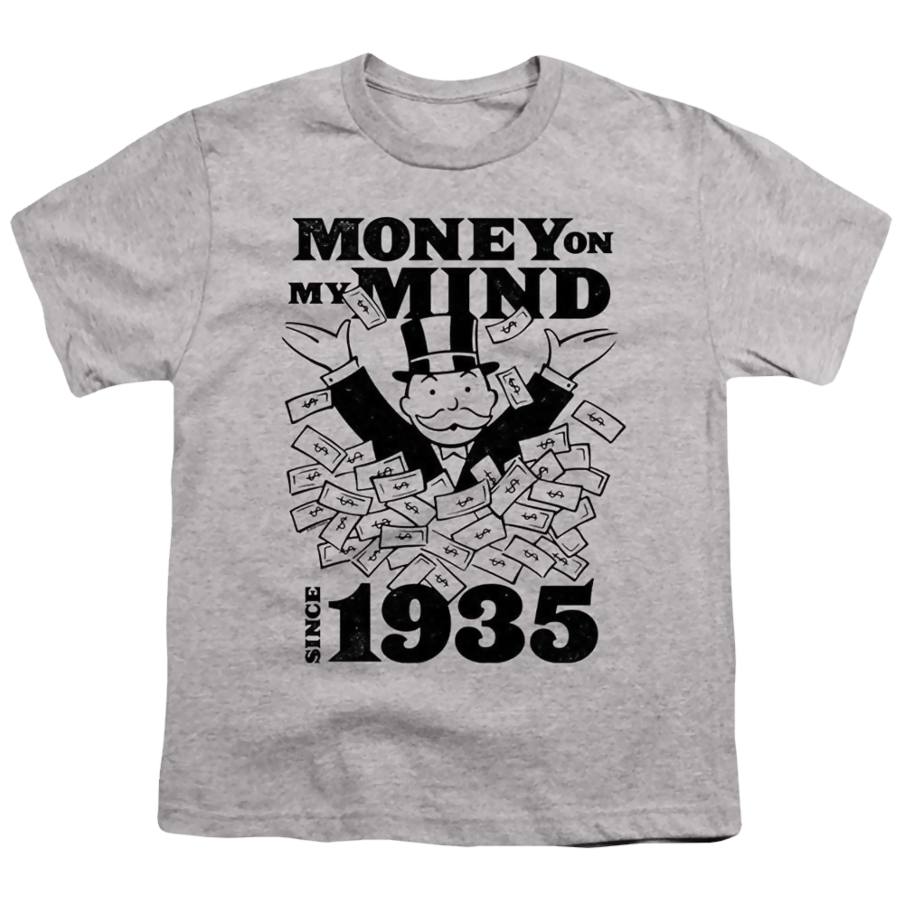 Monopoly Money On My Mind Since 1935 - Youth T-Shirt Youth T-Shirt (Ages 8-12) Monopoly   