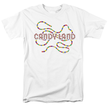 White men's regular fit t-shirt with Candy Land Board graphic