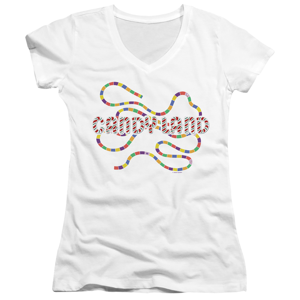 Candy Land Board - Juniors V-Neck T-Shirt Juniors V-Neck T-Shirt Candy Land   