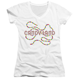 Candy Land Board - Juniors V-Neck T-Shirt Juniors V-Neck T-Shirt Candy Land   