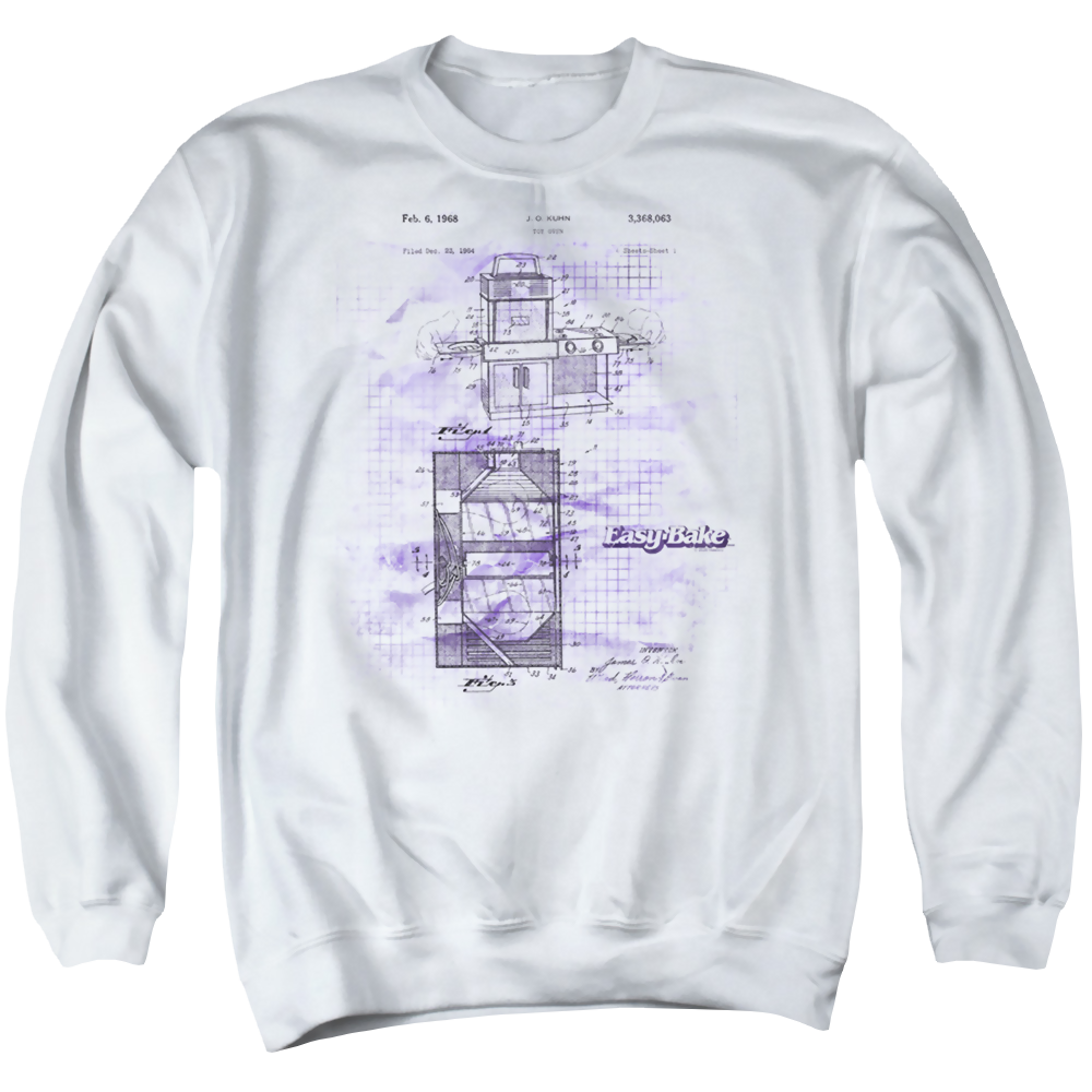 Easy Bake Oven Patent - Men's Crewneck Sweatshirt Men's Crewneck Sweatshirt Easy Bake Oven   