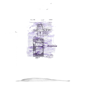 White kid's t-shirt for ages 4 to 7 with Easy Bake Oven Patent graphic
