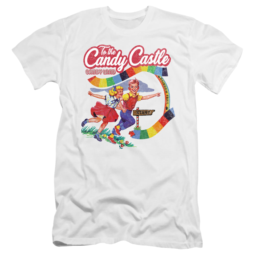 Hasbro To The Candy Castle - Men's Premium Slim Fit T-Shirt Men's Premium Slim Fit T-Shirt Candy Land   