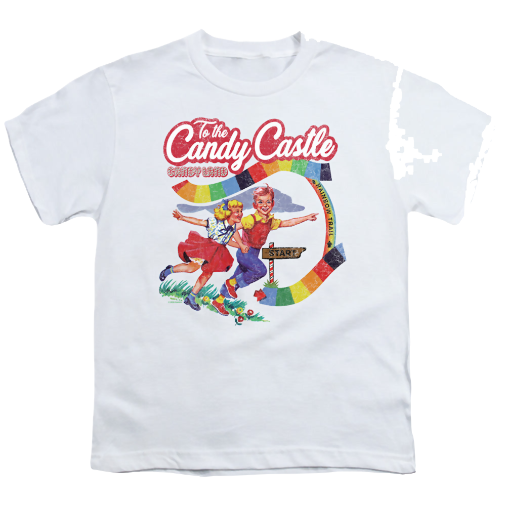 Hasbro To The Candy Castle - Youth T-Shirt Youth T-Shirt (Ages 8-12) Candy Land   