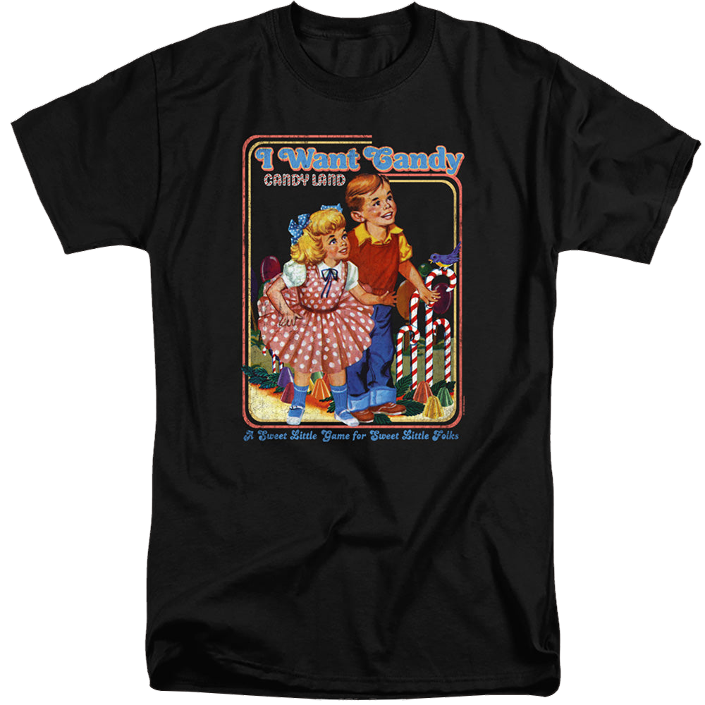 Hasbro I Want Candy - Men's Tall Fit T-Shirt Men's Tall Fit T-Shirt Candy Land   