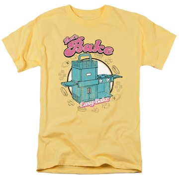 Banana men's regular fit t-shirt with Easy Bake Oven Lets Bake graphic
