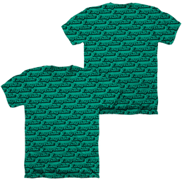 Monopoly Logo Repeat (Front/Back Print) - Men's All-Over Heather T-Shirt Men's All-Over Heather T-Shirt Monopoly   