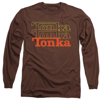 Coffee men's long sleeve t-shirt with Hasbro Tonka Tonka Tonka graphic