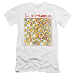Chutes and Ladders 79 Game Board - Men's Premium Slim Fit T-Shirt Men's Premium Slim Fit T-Shirt Chutes and Ladders   