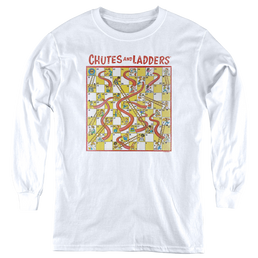 Chutes and Ladders 79 Game Board - Youth Long Sleeve T-Shirt Youth Long Sleeve T-Shirt Chutes and Ladders   