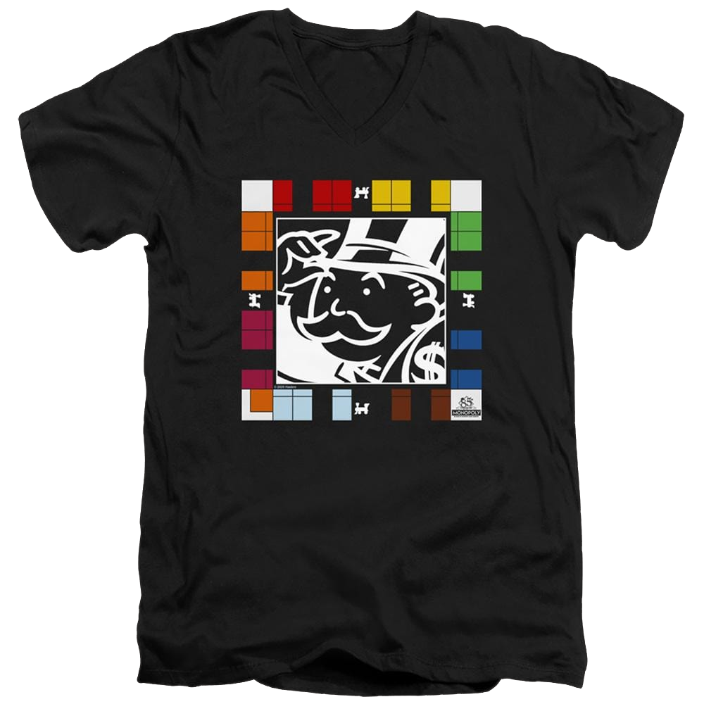 Monopoly Game Board - Men's V-Neck T-Shirt Men's V-Neck T-Shirt Monopoly   