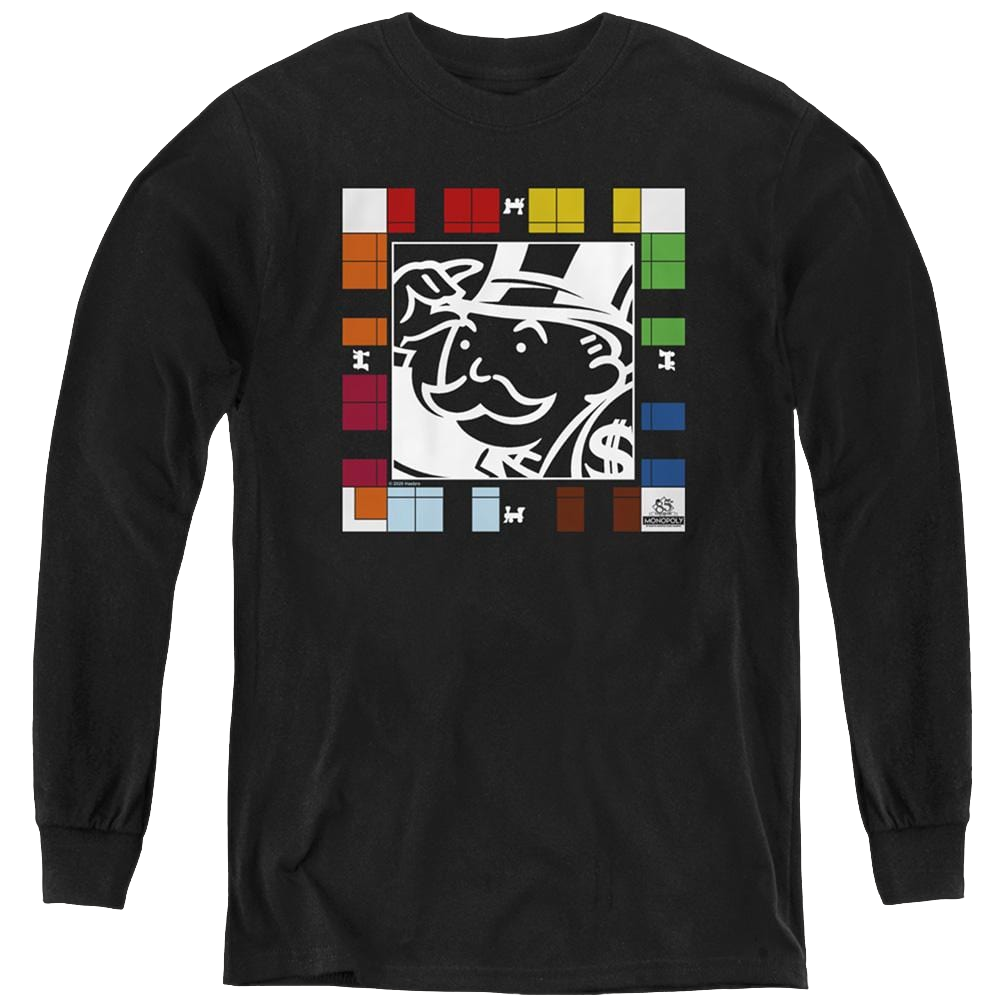 Monopoly Game Board - Youth Long Sleeve T-Shirt Youth Long Sleeve T-Shirt Monopoly   