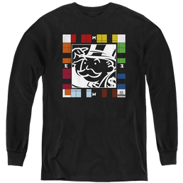 Monopoly Game Board - Youth Long Sleeve T-Shirt Youth Long Sleeve T-Shirt Monopoly   