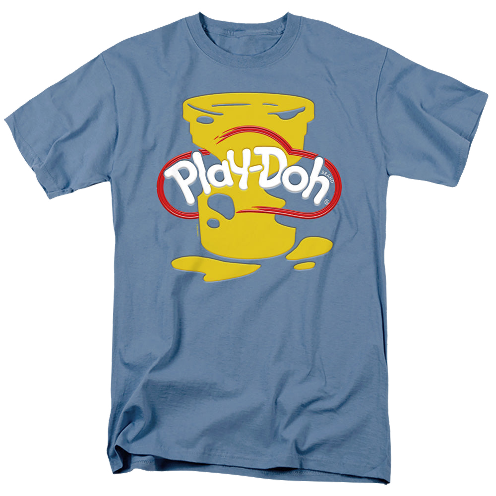 Hasbro Play Doh Messy Stencil Logo - Men's Regular Fit T-Shirt Men's Regular Fit T-Shirt Play-doh   