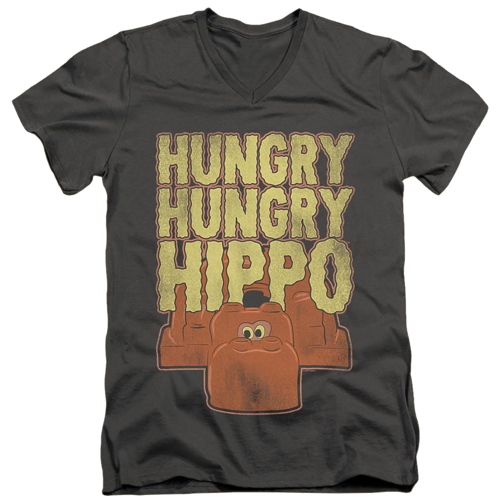 Hungry Hungry Hippos Faded - Men's V-Neck T-Shirt Men's V-Neck T-Shirt Hungry Hungry Hippos   