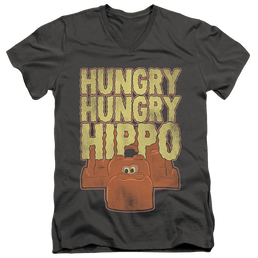 Hungry Hungry Hippos Faded - Men's V-Neck T-Shirt Men's V-Neck T-Shirt Hungry Hungry Hippos   