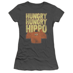Hungry Hungry Hippos Faded - Juniors T-Shirt Juniors T-Shirt Hungry Hungry Hippos   