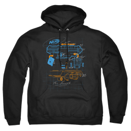 Nerf Deconstructed Gun - Pullover Hoodie Pullover Hoodie Nerf   