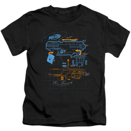 Nerf Deconstructed Gun - Kid's T-Shirt Kid's T-Shirt (Ages 4-7) Nerf   