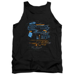 Nerf Deconstructed Gun - Men's Tank Top Men's Tank Nerf   