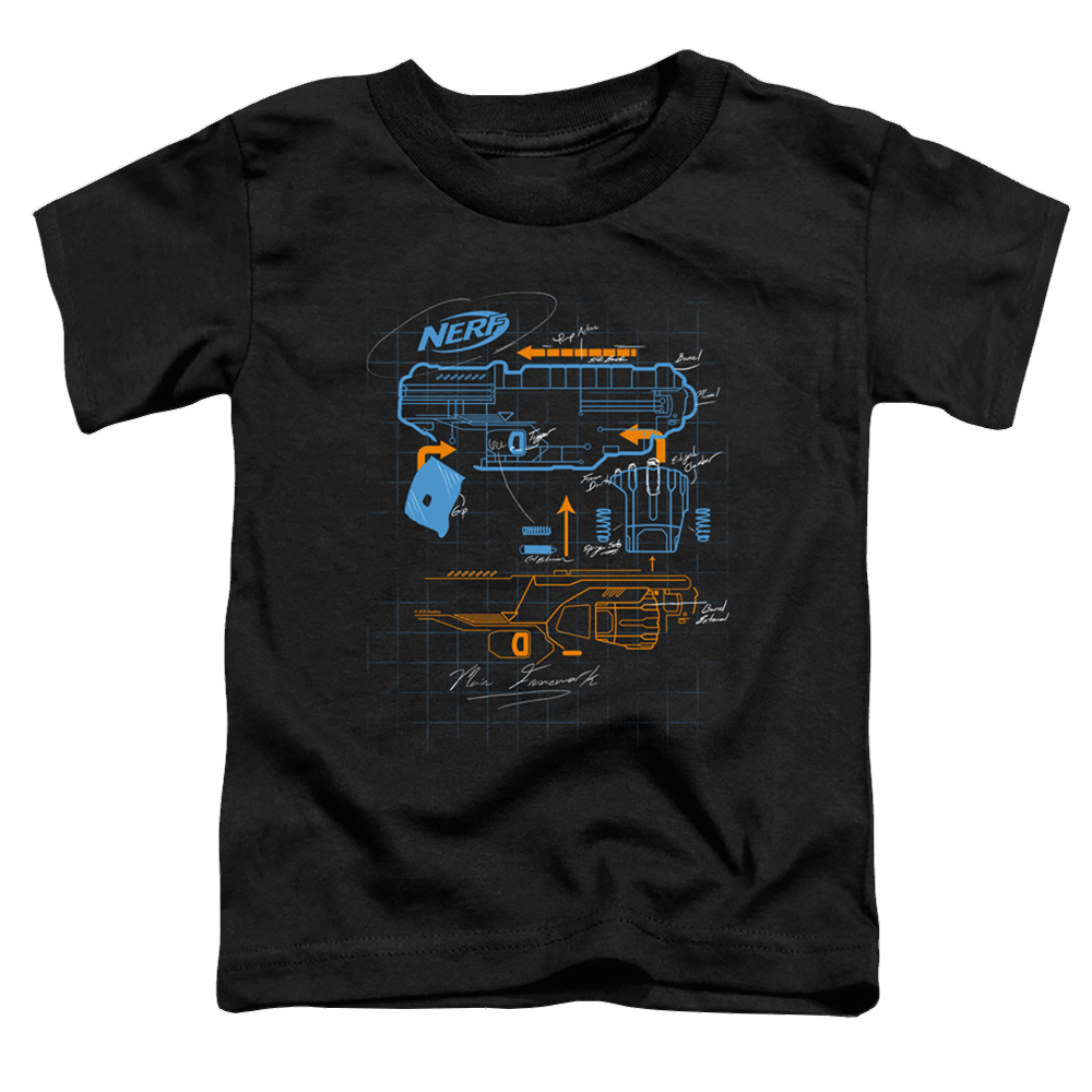 Nerf Deconstructed Gun - Toddler T-Shirt Toddler T-Shirt Nerf   