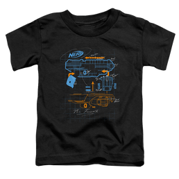 Nerf Deconstructed Gun - Toddler T-Shirt Toddler T-Shirt Nerf   