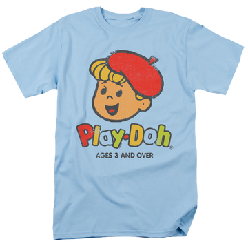 Light blue men's regular fit t-shirt with Play-doh 3 And Up graphic