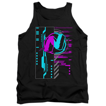 Black men's tank with Nerf Cyber graphic