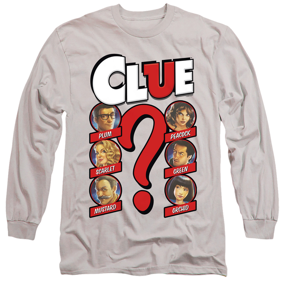 Game of Clue Modern Who Dunnit - Men's Long Sleeve T-Shirt Men's Long Sleeve T-Shirt Clue   