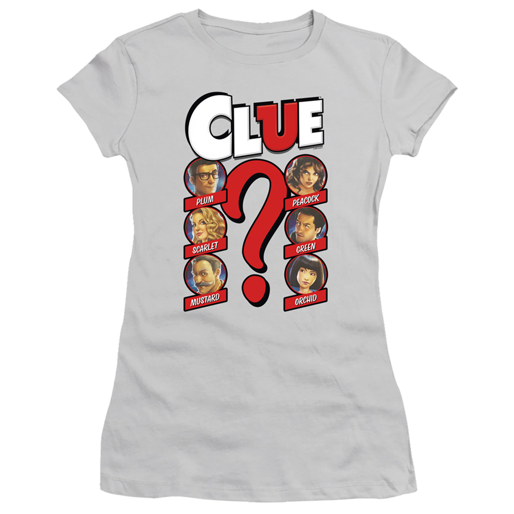 Game of Clue Modern Who Dunnit - Juniors T-Shirt Juniors T-Shirt Clue   