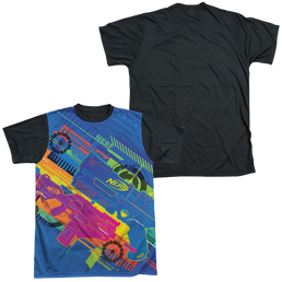 Hasbro Neon Collage - Men's Black Back T-Shirt Men's Black Back T-Shirt Nerf   