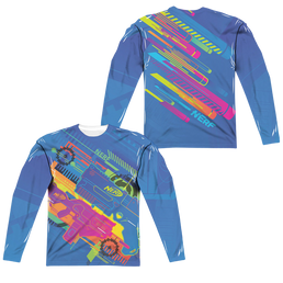 Hasbro Neon Collage (Front/Back Print) - Men's All-Over Print Long Sleeve Men's All-Over Print Long Sleeve Nerf   
