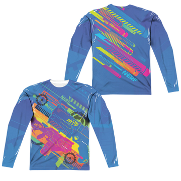 Nerf Hasbro Neon Collage men's all-over print long sleeve