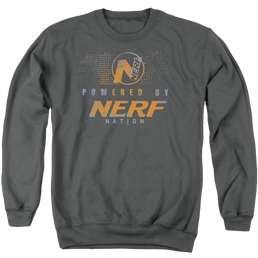 Nerf Powered By Nerf Nation - Men's Crewneck Sweatshirt Men's Crewneck Sweatshirt Nerf   