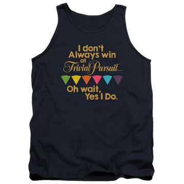 Navy men's tank with Transformers I Always Win graphic