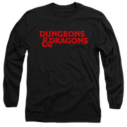 Dungeons & Dragons Type Logo - Men's Long Sleeve T-Shirt Men's Long Sleeve T-Shirt Dungeons & Dragons   