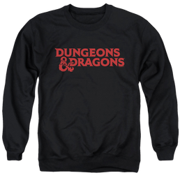 Dungeons & Dragons Type Logo - Men's Crewneck Sweatshirt Men's Crewneck Sweatshirt Dungeons & Dragons   