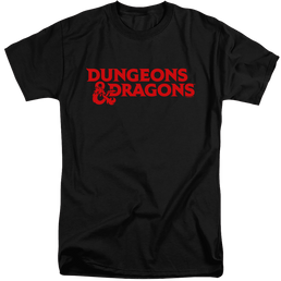Dungeons & Dragons Type Logo - Men's Tall Fit T-Shirt Men's Tall Fit T-Shirt Dungeons & Dragons   