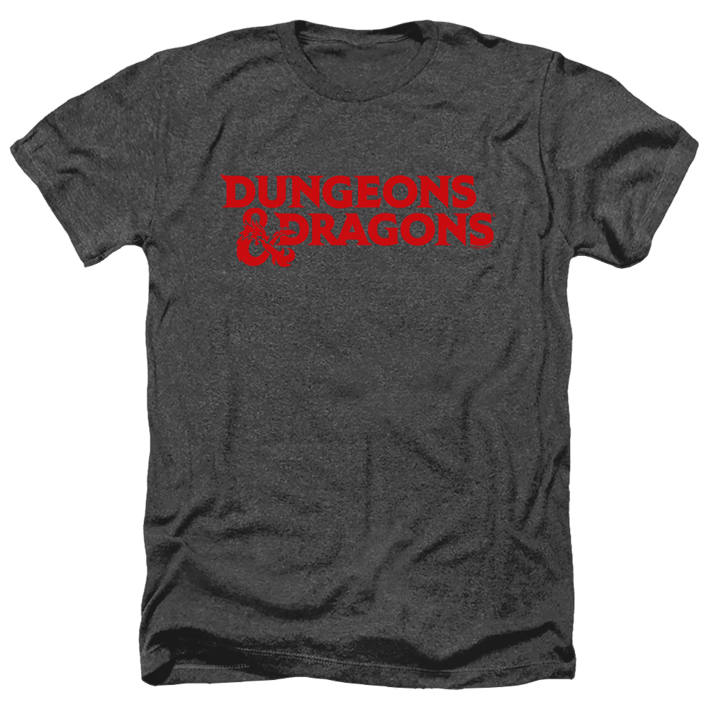 Dungeons & Dragons Type Logo - Men's Heather T-Shirt Men's Heather T-Shirt Dungeons & Dragons   