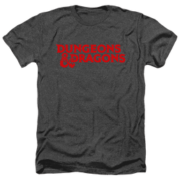 Dungeons & Dragons Type Logo - Men's Heather T-Shirt Men's Heather T-Shirt Dungeons & Dragons   