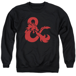 Dungeons & Dragons Ampersand Logo - Men's Crewneck Sweatshirt Men's Crewneck Sweatshirt Dungeons & Dragons   