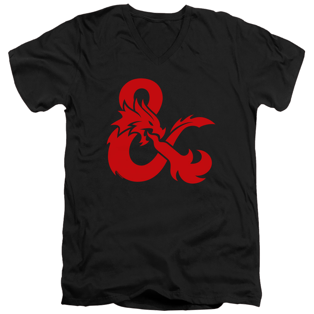 Dungeons & Dragons Ampersand Logo - Men's V-Neck T-Shirt Men's V-Neck T-Shirt Dungeons & Dragons   