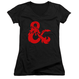 Dungeons & Dragons Ampersand Logo - Juniors V-Neck T-Shirt Juniors V-Neck T-Shirt Dungeons & Dragons   