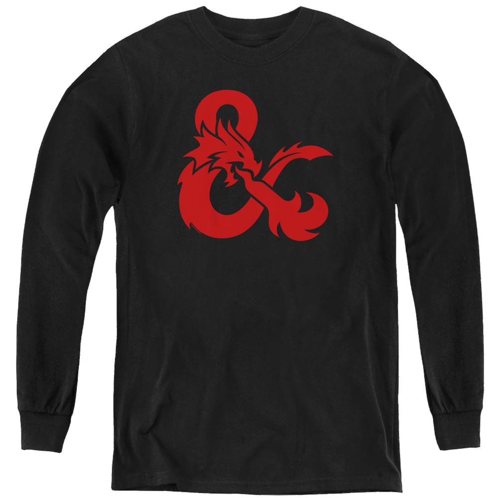 Dungeons & Dragons Ampersand Logo - Youth Long Sleeve T-Shirt Youth Long Sleeve T-Shirt Dungeons & Dragons   