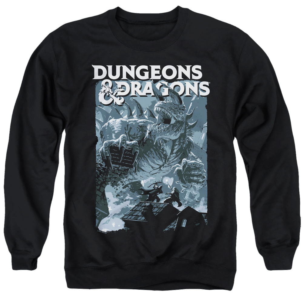 Dungeons & Dragons Tarrasque - Men's Crewneck Sweatshirt Men's Crewneck Sweatshirt Dungeons & Dragons   